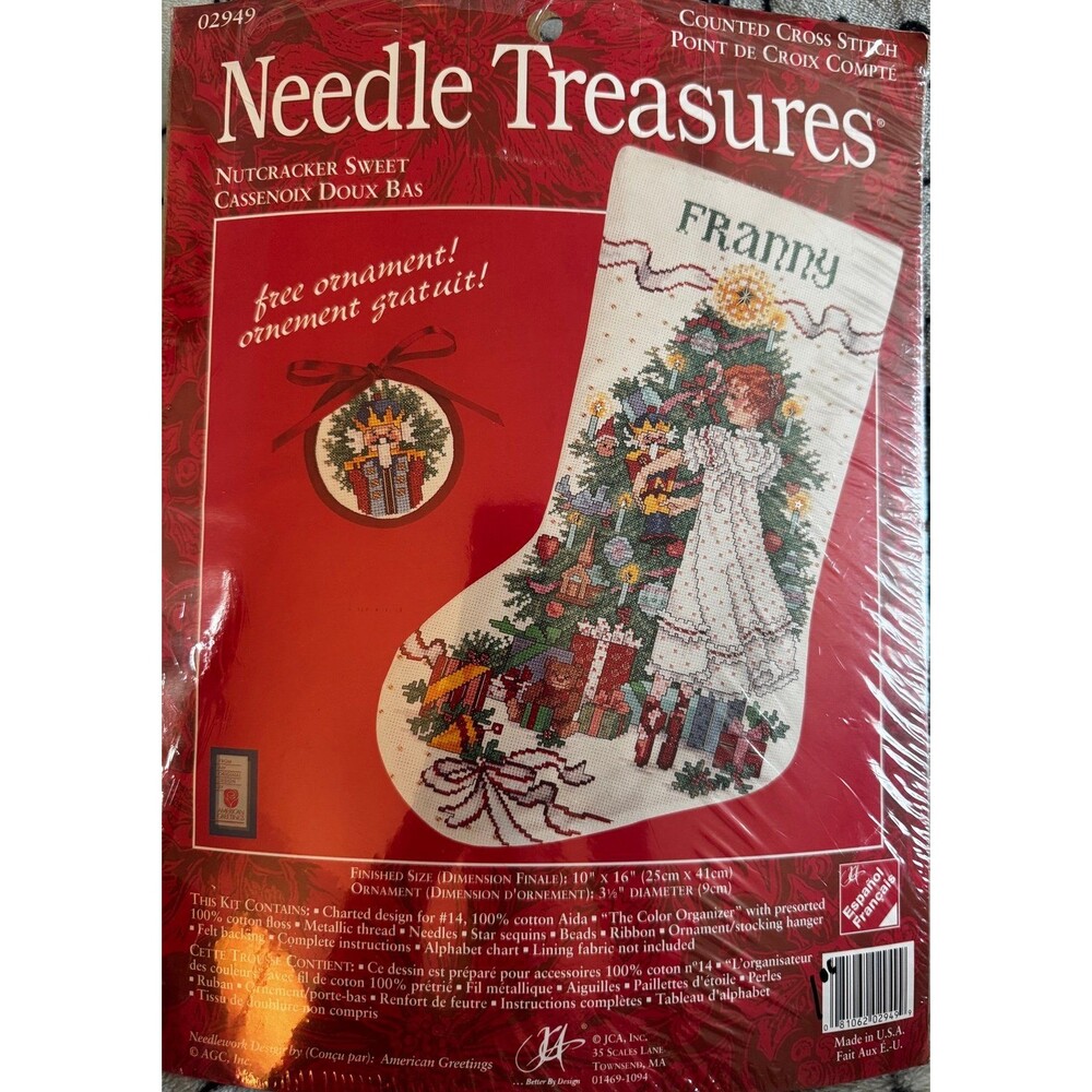 Vintage Needle Treasures “Nutcracker Sweet” Counted Cross Stitch Stocking Kit